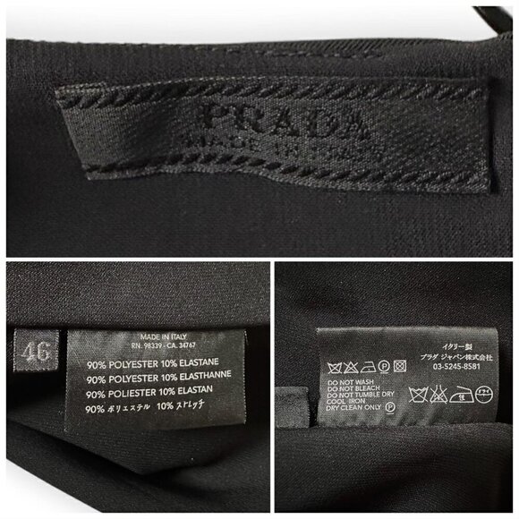 Prada Tech Fabric Dress, Sleeveless Midi dress,  Size 46 Italy - Picture 4 of 16